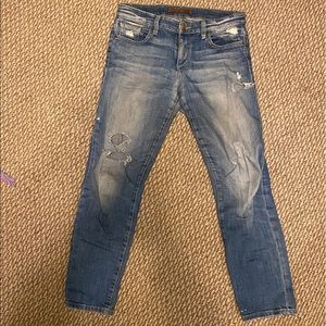 Ripped boyfriend jeans